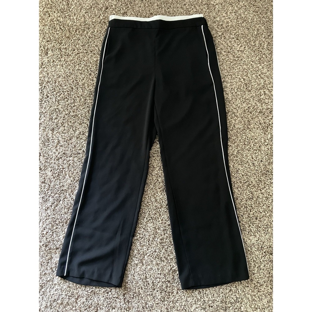 Anthropologie Maeve Wide Leg Track Pants Size Large Sporty Chic